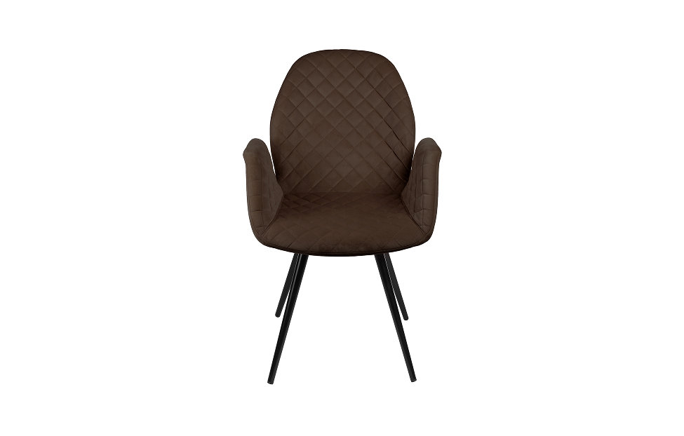 Кухонные стулья - изображение №3 "Стул-кресло Сохо поворотный коричневый / опоры черные"  на www.Angstrem-mebel.ru